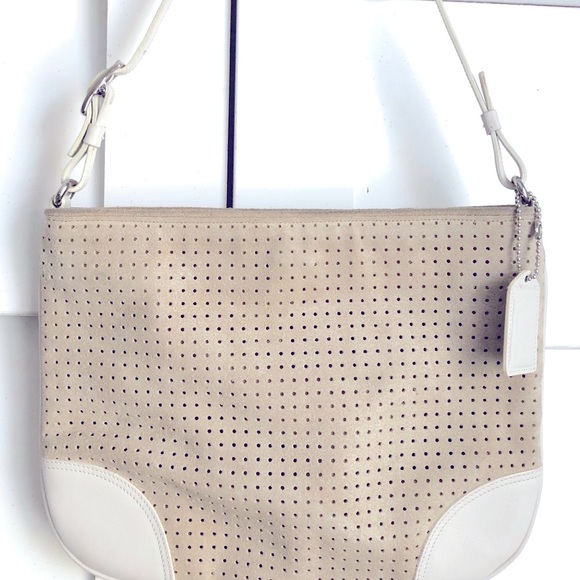 Vintage Coach Suede Leather Shoulder Bag - Picture 8 of 8